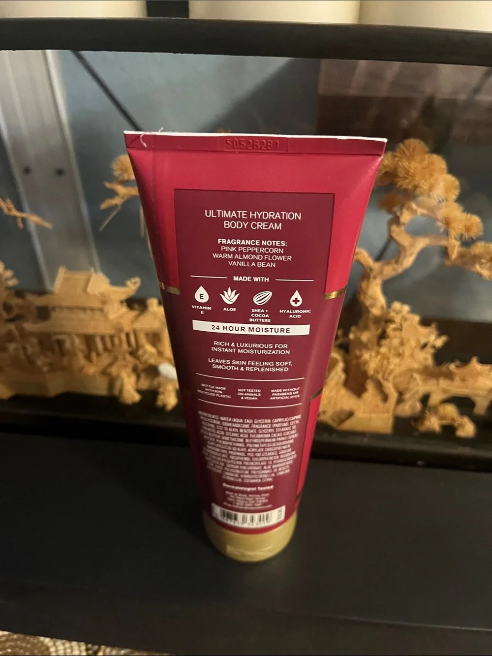 Bath & Body Works You’re Cherry Hydrating Body Cream - Maroon with Gold Accents